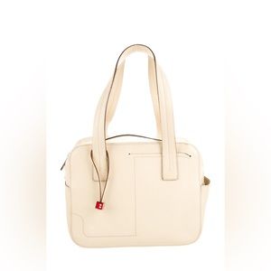 Bally leather shoulder bag in beige